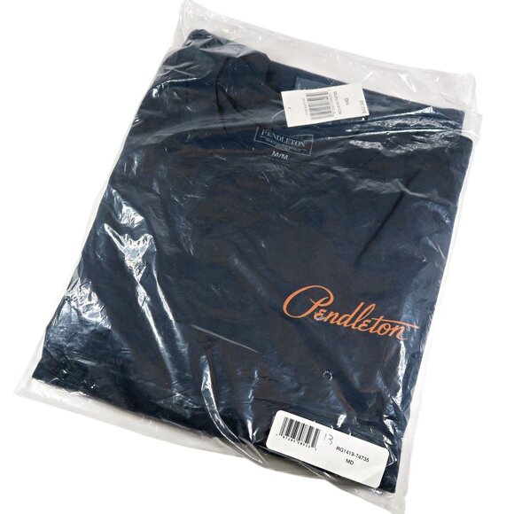 Pendleton Harding Graphic Tee M Navy Cotton Long Sleeve NWT Southwest Pattern - Picture 3 of 4